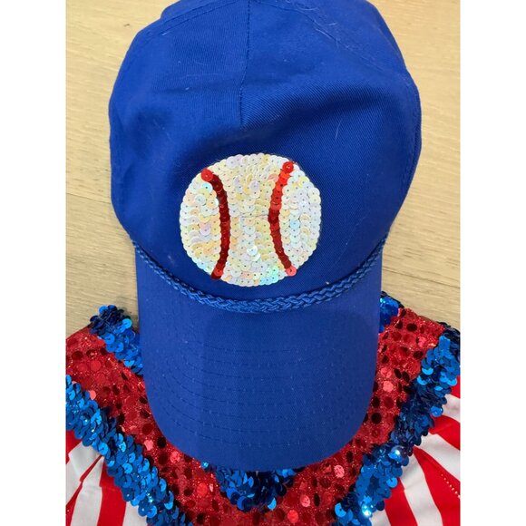 Toddler Girl Dansco U.S.A. Sequin Baseball Dance Outfit, size 3T - Picture 5 of 16